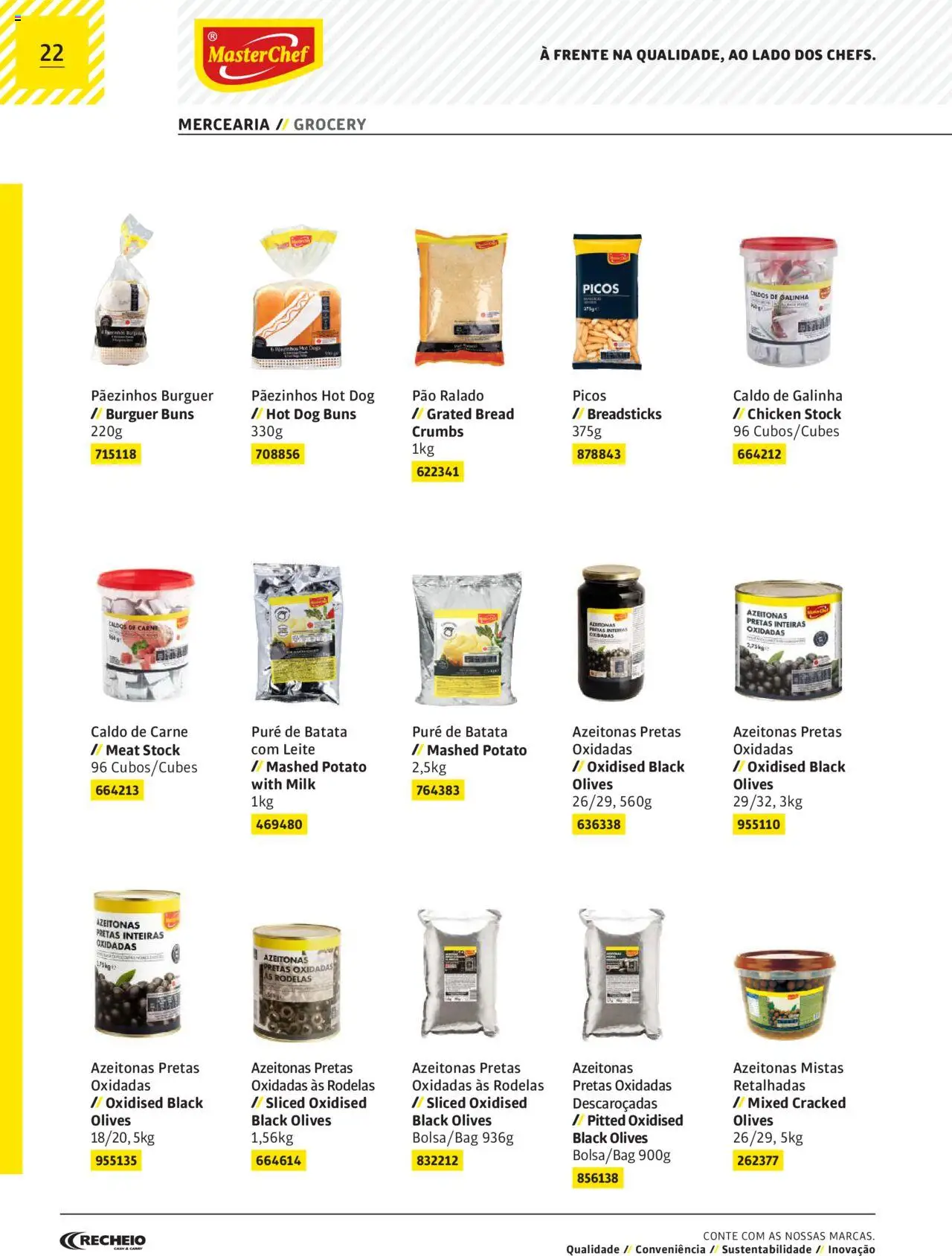 Recheio AS NOSSAS MARCAS │ válido de 19.12.2023 | Página: 22 | Produtos: Batata, Leite, Pão, Carne