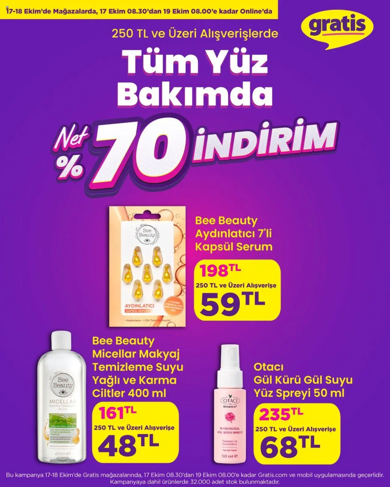 Gratis İndirim - 17.10.2025 tarihinden itibaren geçerlidir | Sayfa: 5 | Ürünler: Gül, Portakal, Makyaj