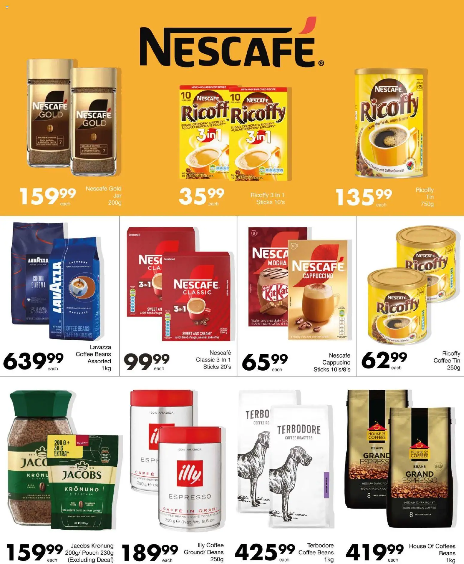 New Save catalogue – valid from 12.02.2026 | Page: 32 | Products: Beans, Coffee, Sugar, Estuche organizador de viaje