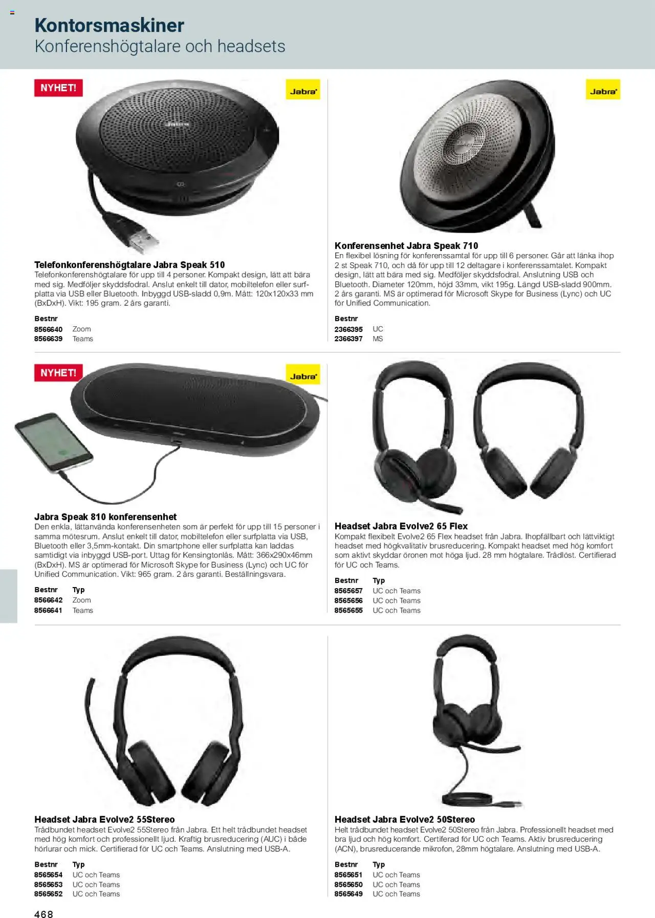 Office Depot reklamblad aktuell från 01.02.2025 | Sida: 470 | Produkter: Uttag, Smartphone, Hörlurar, Headset