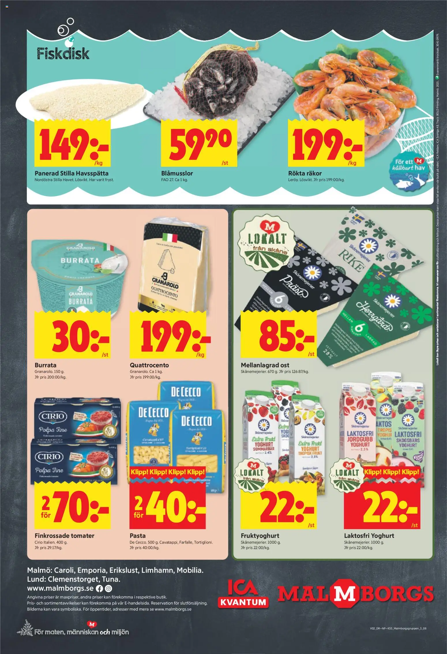 ICA Kvantum reklamblad aktuell från 05.01.2026 | Sida: 8 | Produkter: Håv, Räkor, Yoghurt, Tomater