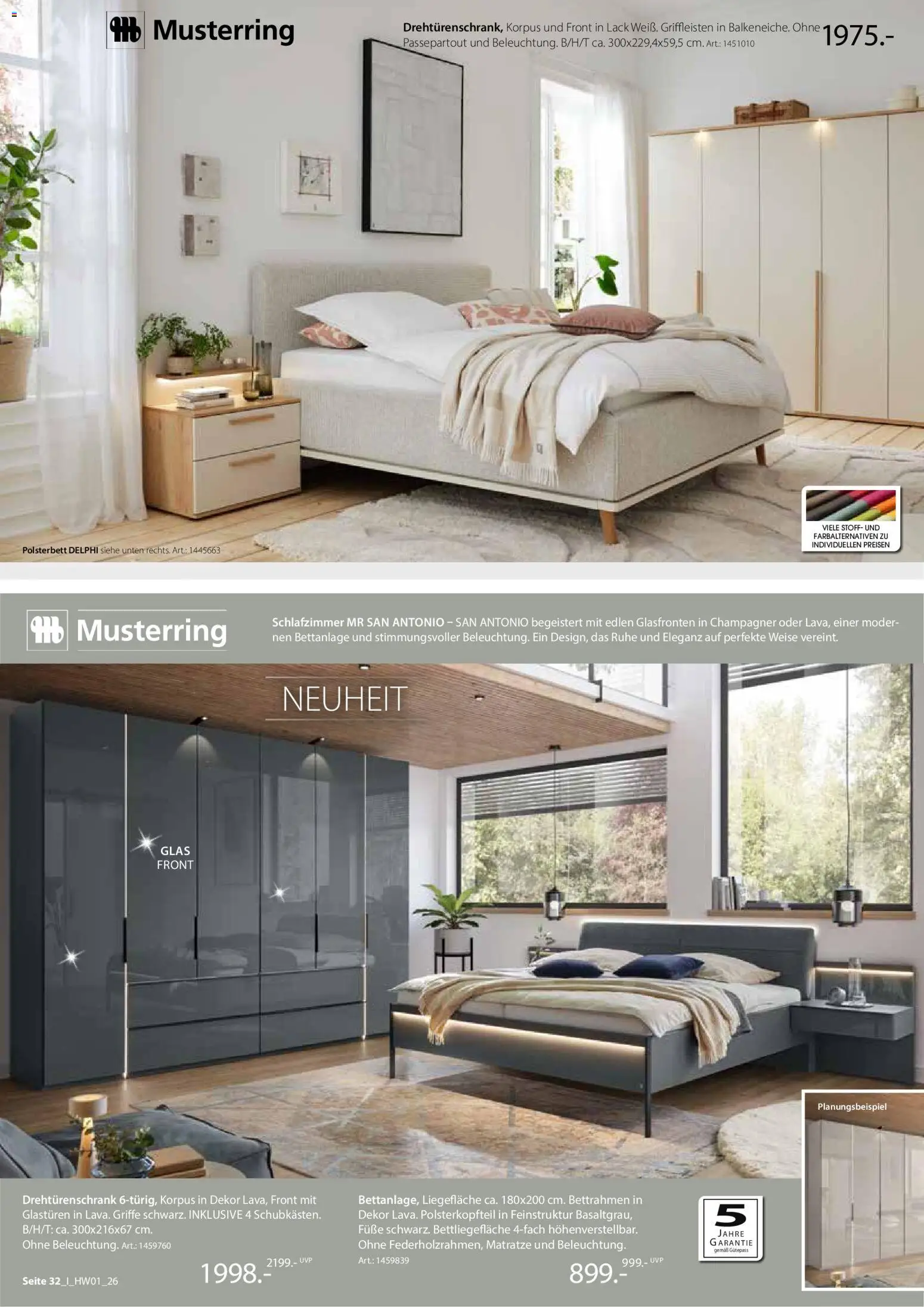 Zurbrüggen Hochwert Spezial – gültig ab 27.03.2026 | Seite: 32 | Produkte: Matratze, Drehtürenschrank, Polsterbett