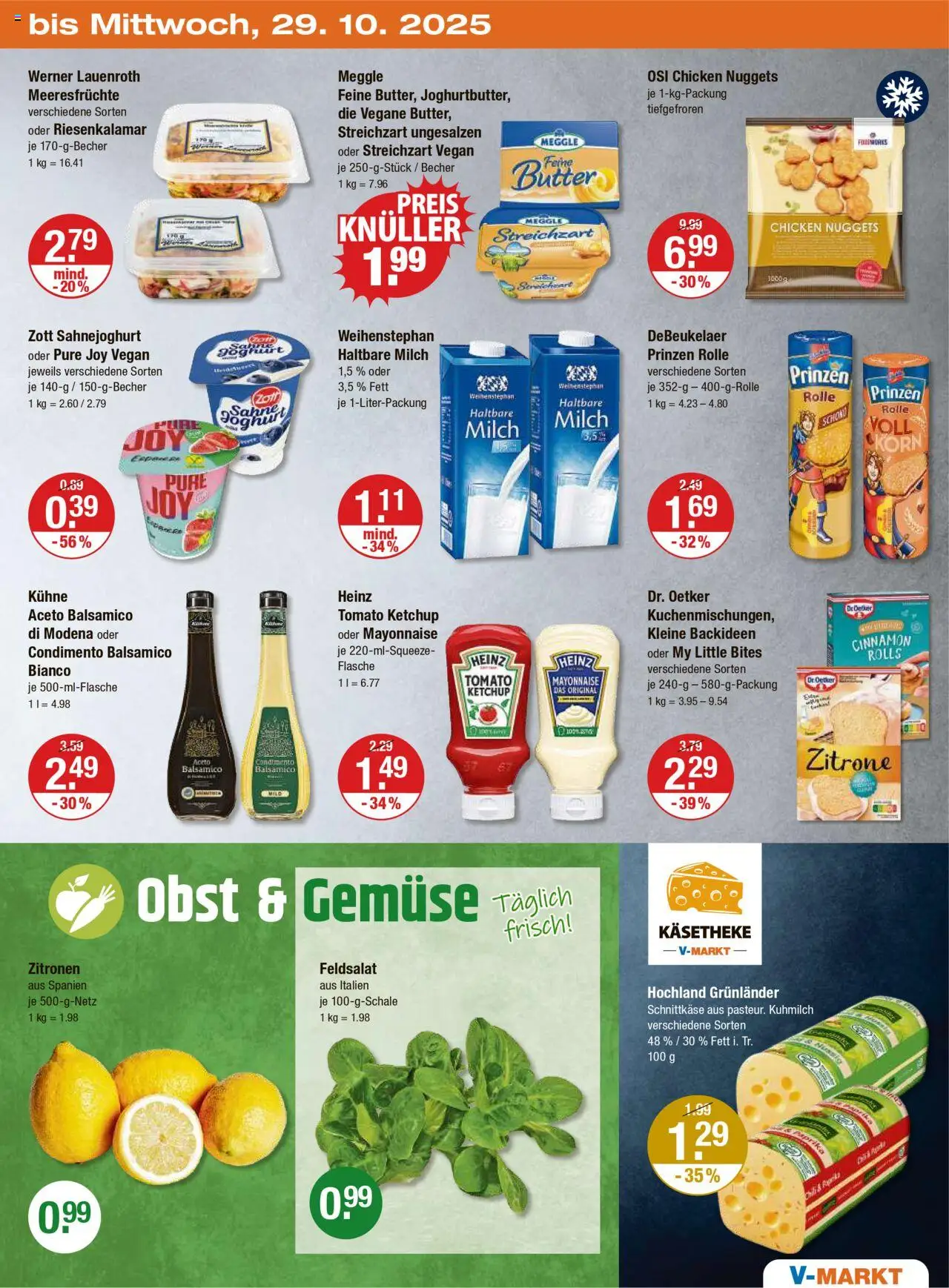 V-Markt - Schwaben/Oberbayern – gültig ab 23.10.2025 | Seite: 23 | Produkte: Milch, Haltbare milch, Paprika, Zitrone
