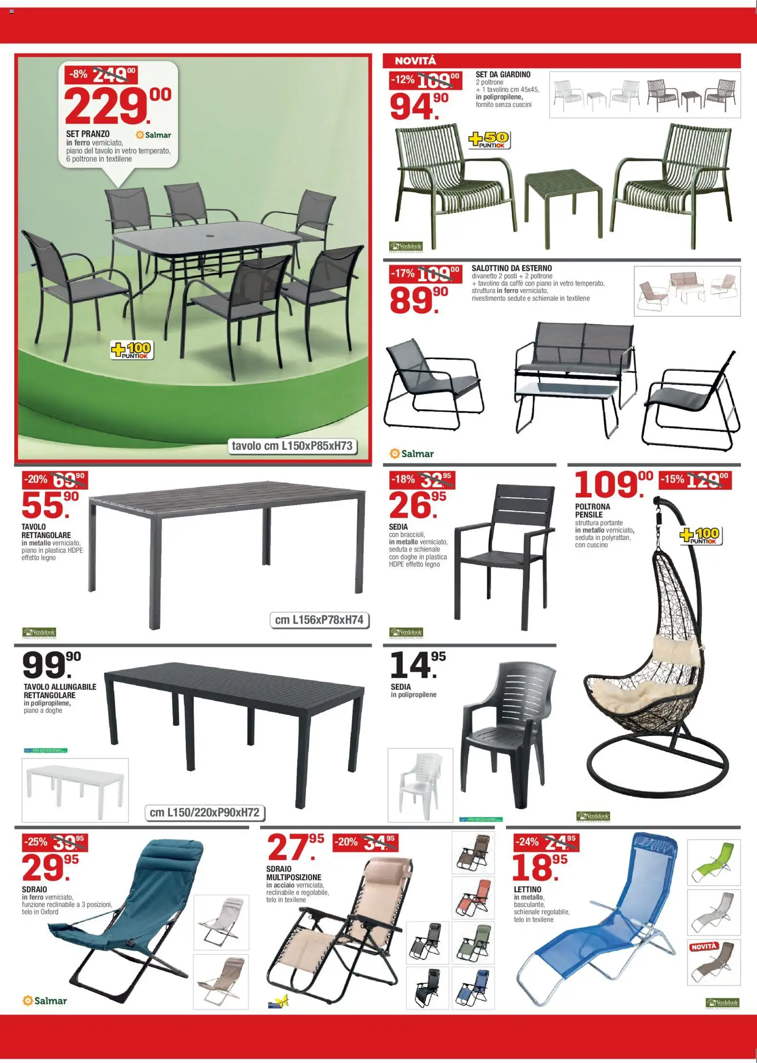 Volantino Brico OK del 02.04.2026 | Pagina: 2 | Prodotti: Tavolino, Poltrona, Tavolino da caffè, Sedia