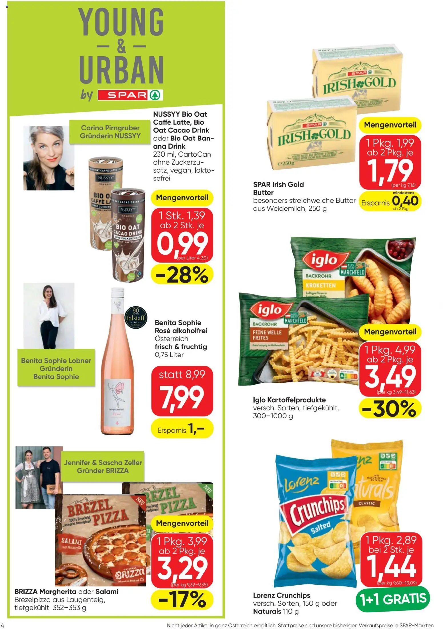Spar Flugblatt gültig ab 19.02.2026 | Seite: 4 | Produkte: Butter, Salami, Pizza