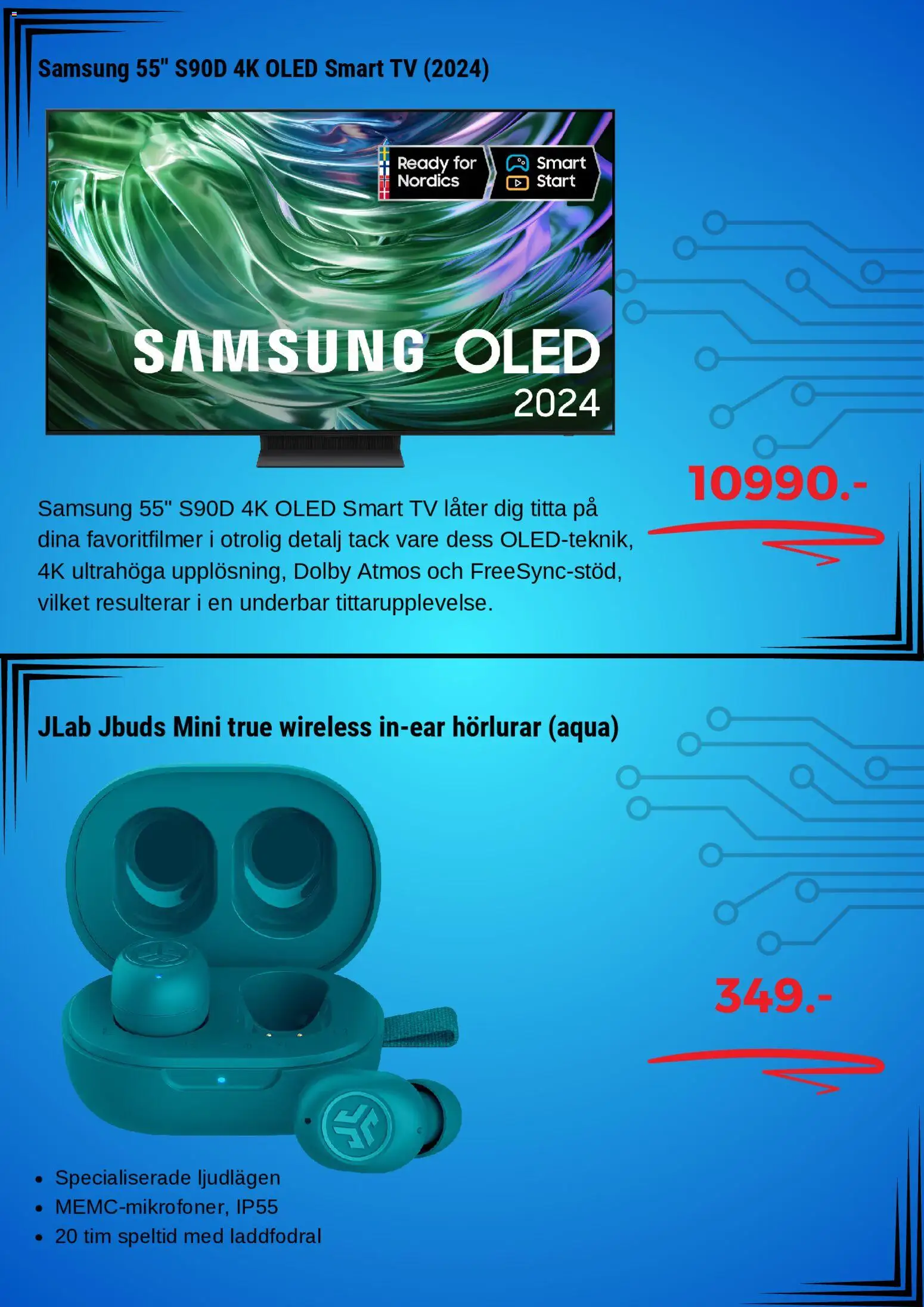 Elgiganten reklamblad aktuell från 17.12.2025 | Sida: 4 | Produkter: Smart tv, Tv, Hörlurar