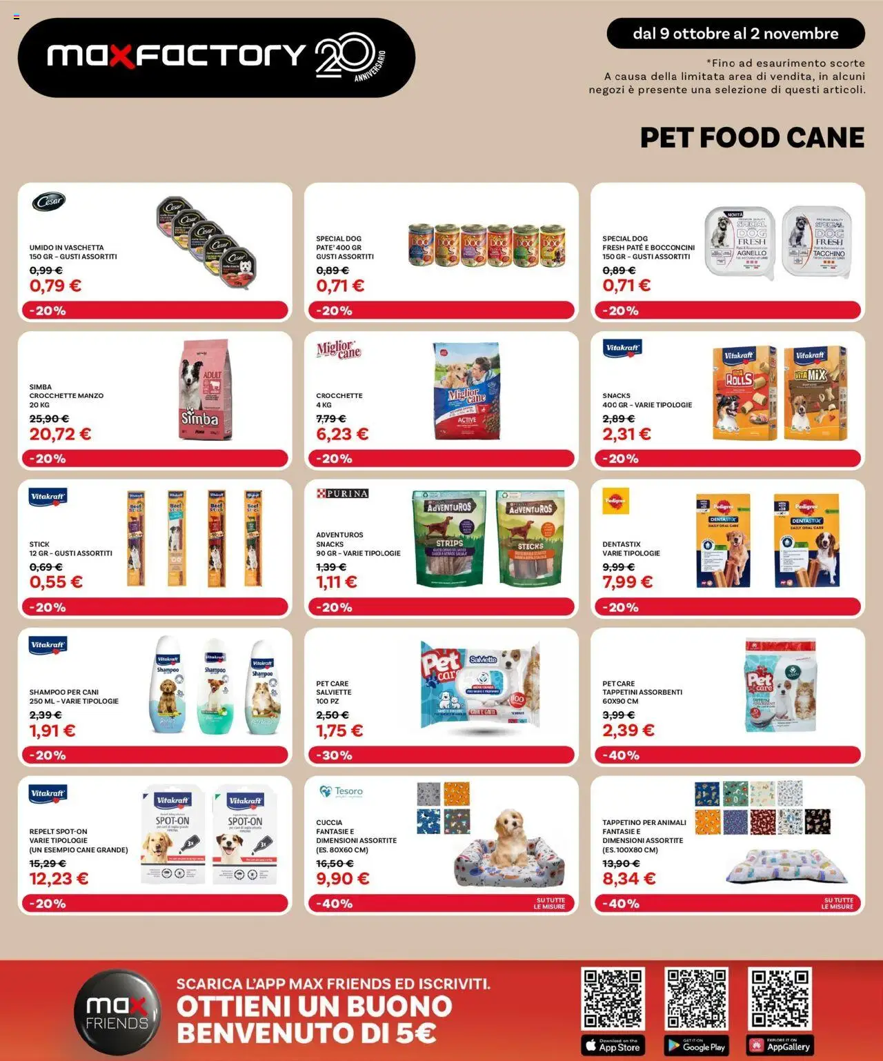 Volantino Max Factory del 09.10.2025 | Pagina: 28 | Prodotti: Shampoo, Paté, Manzo, Tacchino