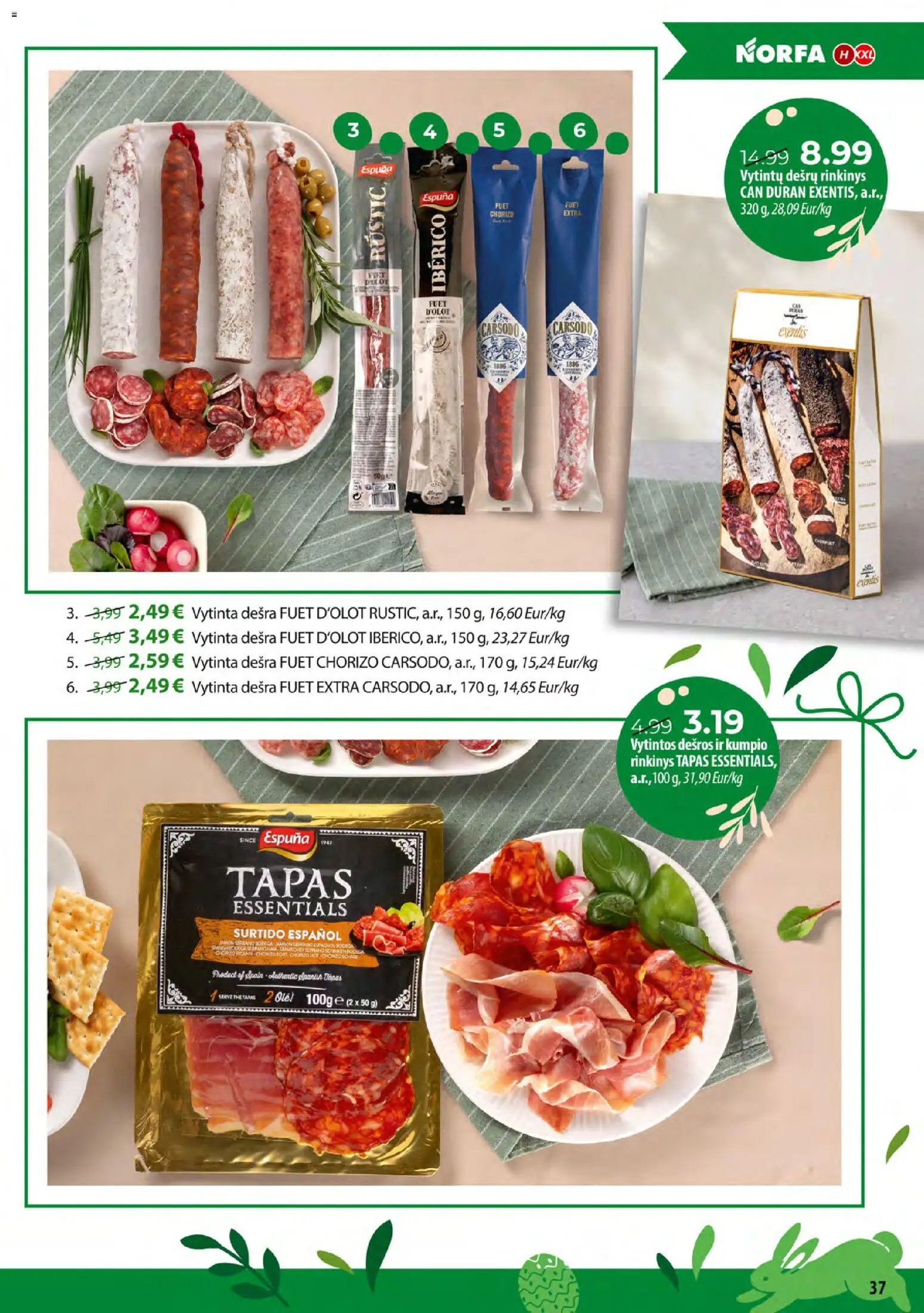 NORFA akcijos nuo 24.03.2026 | Puslapis: 37 | Prekių: Dešra