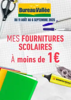 Bureau Vallée - Prévisualisation de Bureau Vallée catalogue valide à partir de 11.08.2025