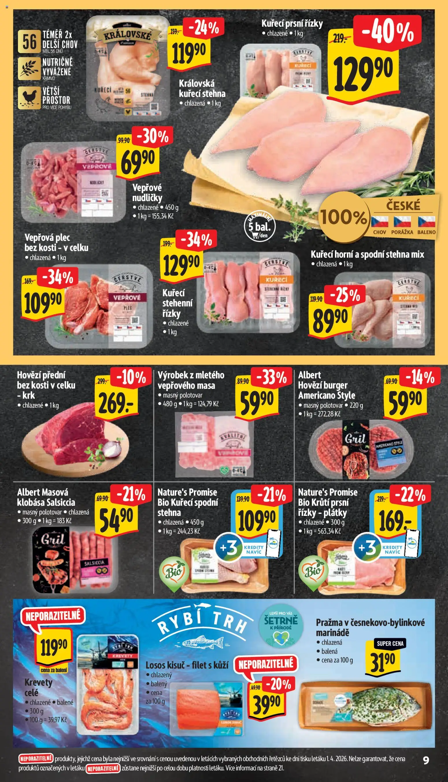 Albert leták - Supermarket od 07.04.2026 | Strana: 19 | Produkty: Burger, Hovězí burger, Gril, Filet