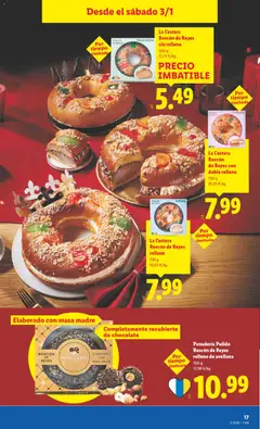 Vista previa Panadería Pulido Roscón de Reyes relleno de avellana, Roscón de Reyes relleno de avellana, 500 g válido desde el 29.12.2025 | Página: 31