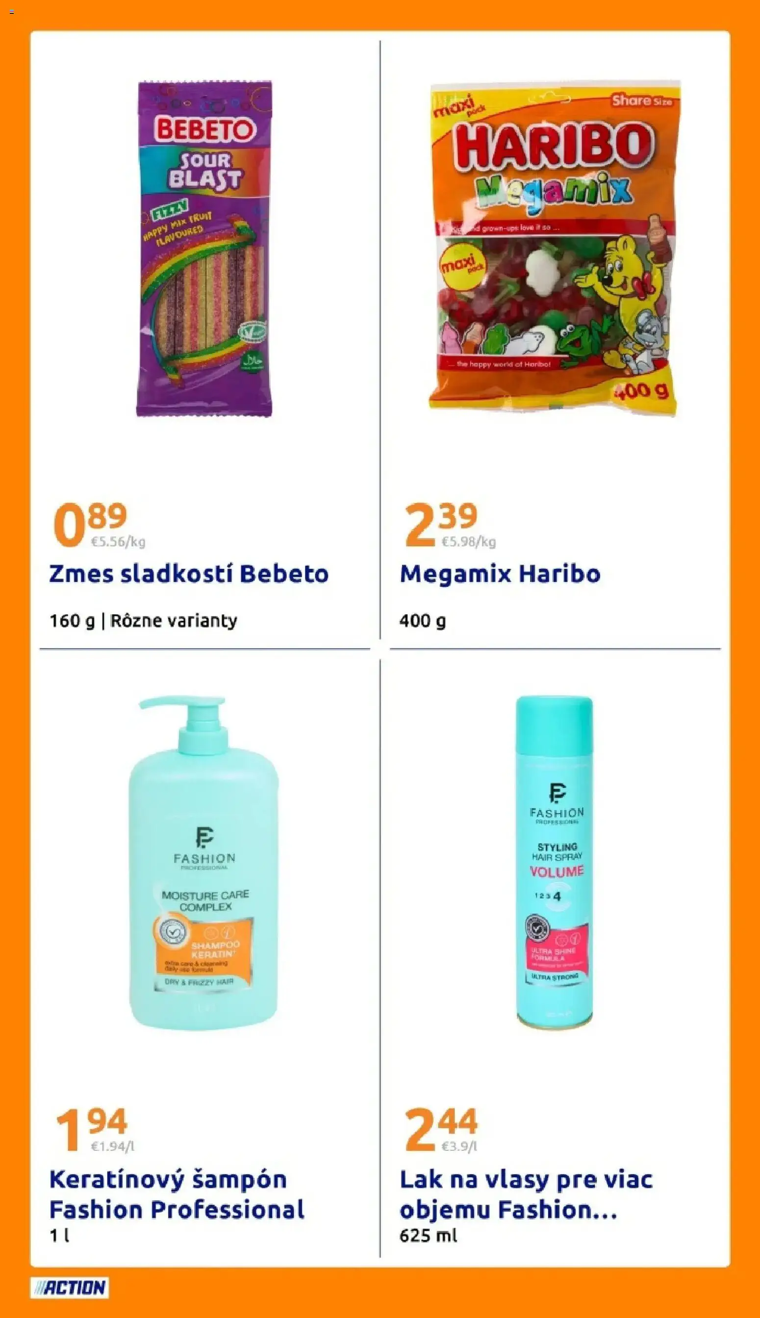 Nové Action akcie – leták je platný od 03.03.2026 | Strana: 23 | Produkty: Šampón, Lak na vlasy