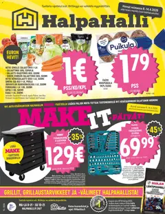Halpa Halli-mainoslehti voimassa 08.04.2026 alkaen