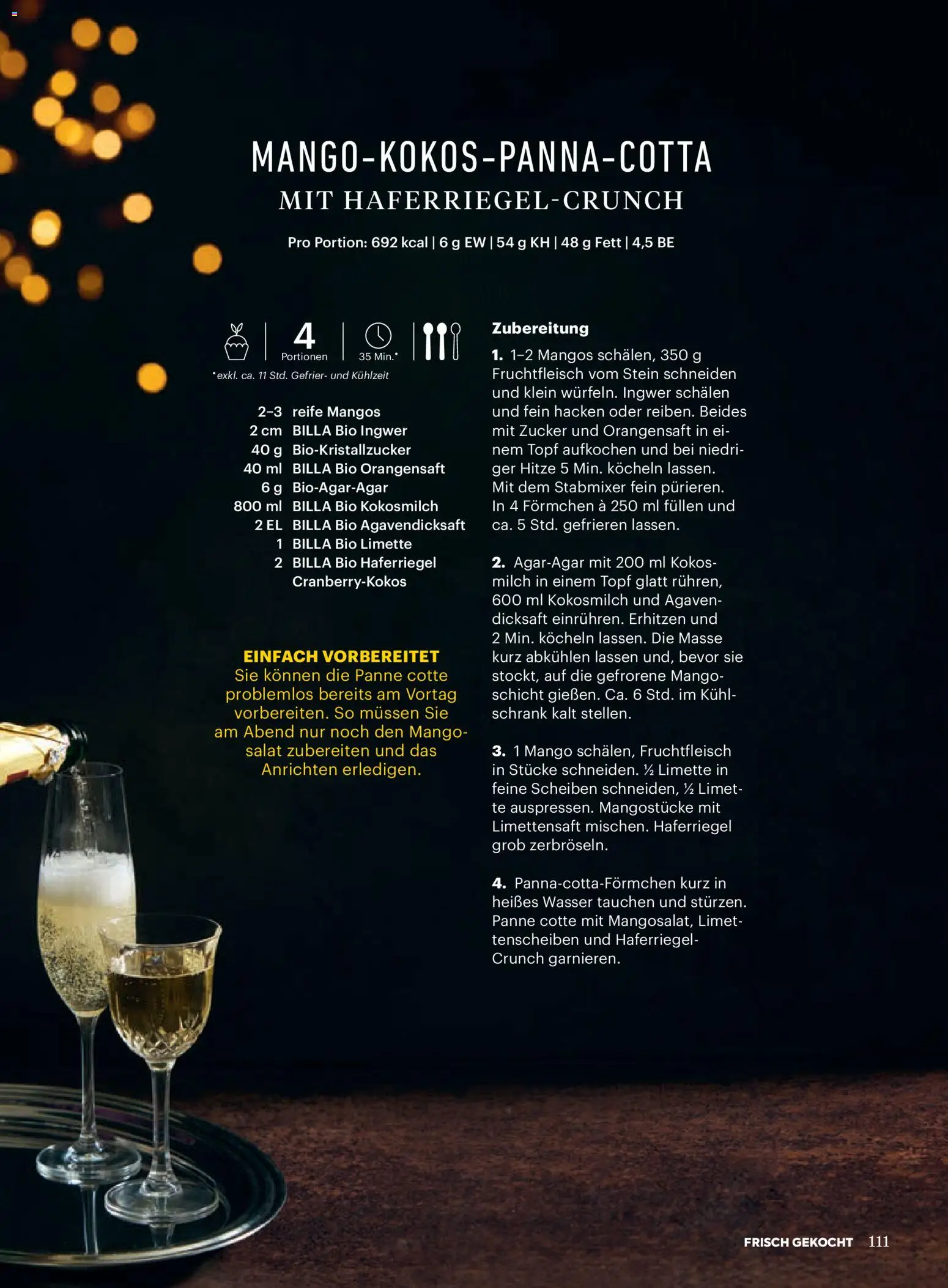 Billa  Frisch Gekocht gültig ab 01.12.2025 | Seite: 111 | Produkte: Salat, Wasser, Zucker, Schrank