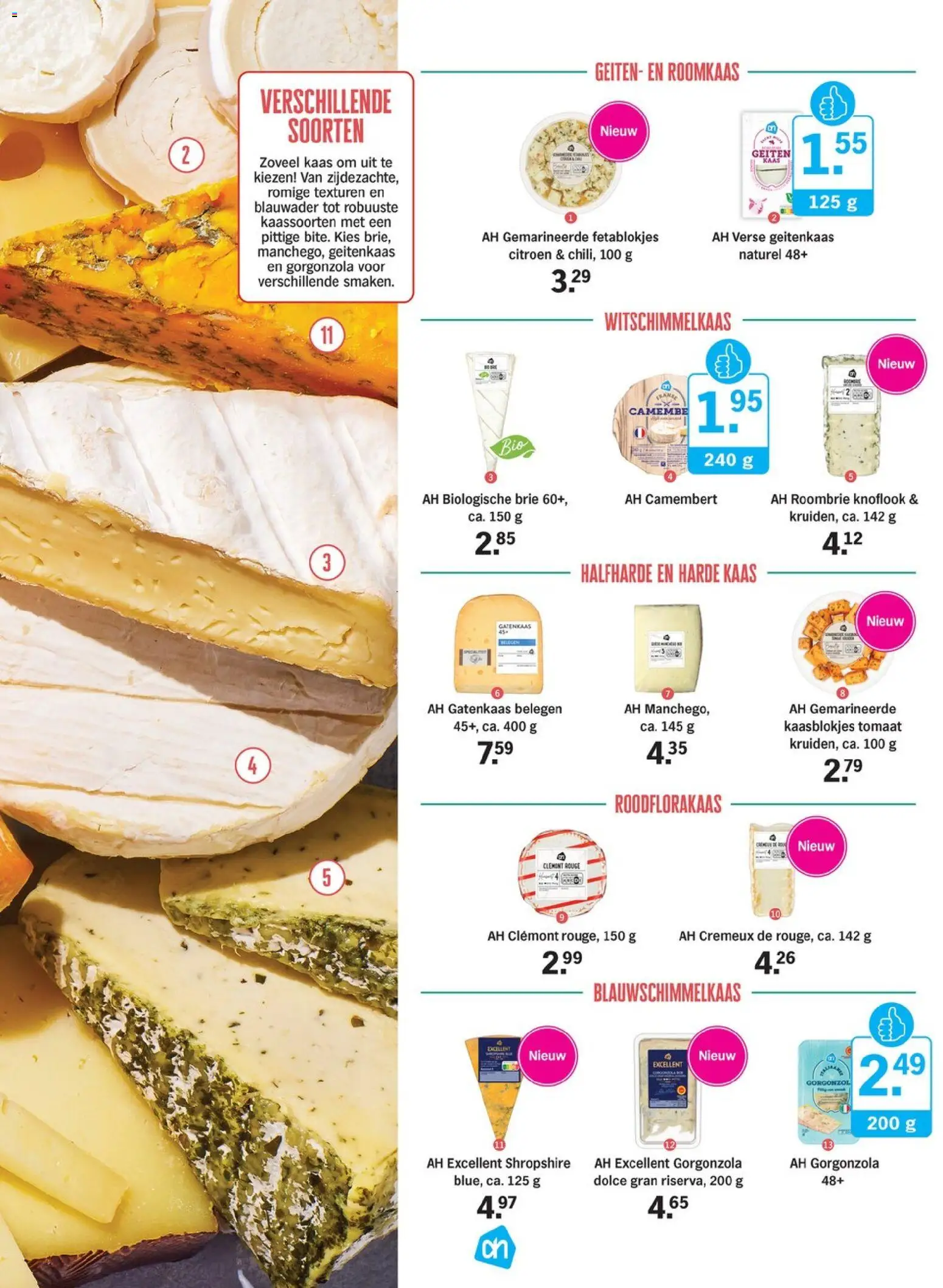 {H1} | Pagina: 7 | Producten: Citroen, Kaas, Brie, Knoflook