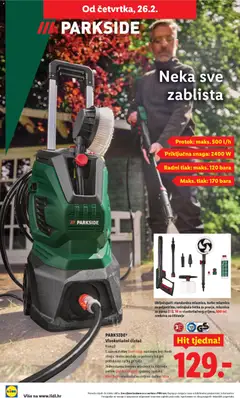 Lidl - Priče iz mog vrta - Pregled kataloga iz trgovine Lidl, vrijedi od 23.02.2026 | Stranica: 4 | Proizvodi: Četka, Sredstva za čiščenje, Parkside, Visokotlačni čistač