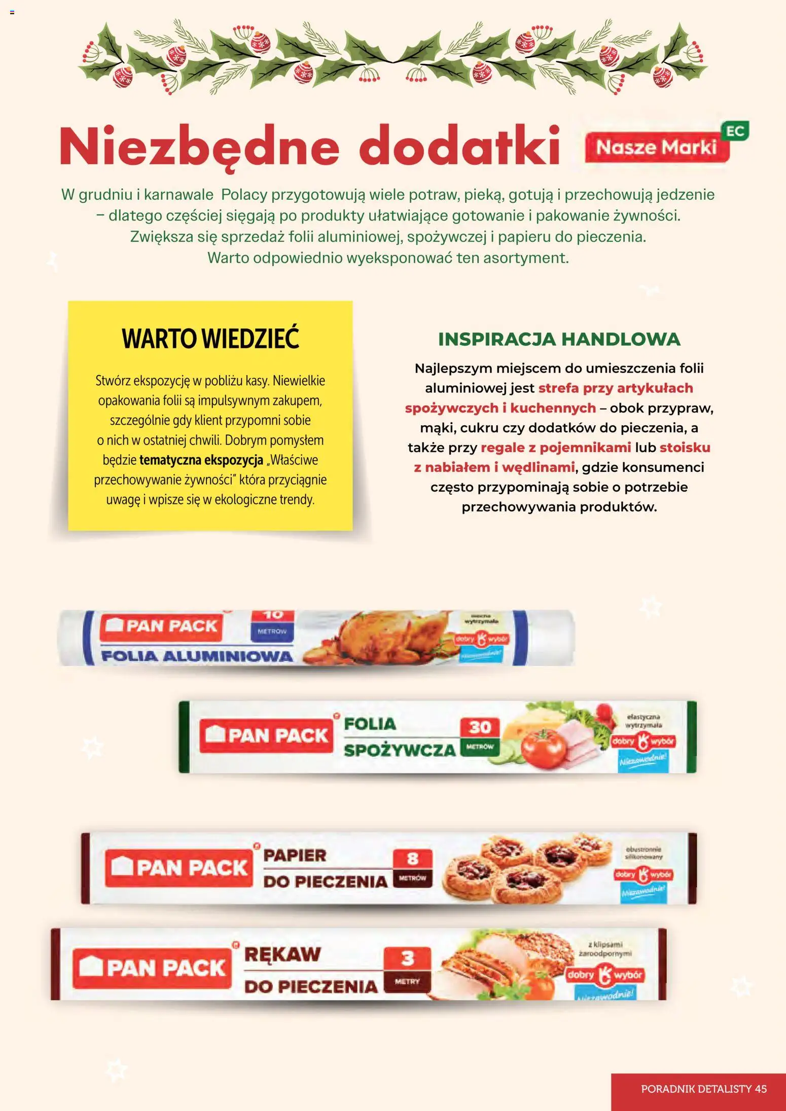 Eurocash Gazetka - Czas Świętowania od 03.11.2025 | Strona: 45 | Produkty: Papier do pieczenia