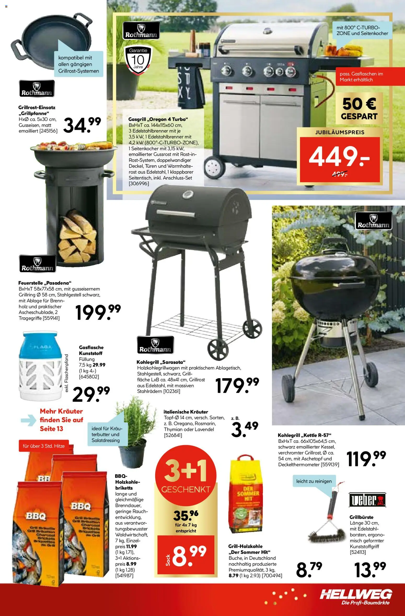 HELLWEG Flugblatt gültig ab 09.04.2026 | Seite: 3 | Produkte: Grill