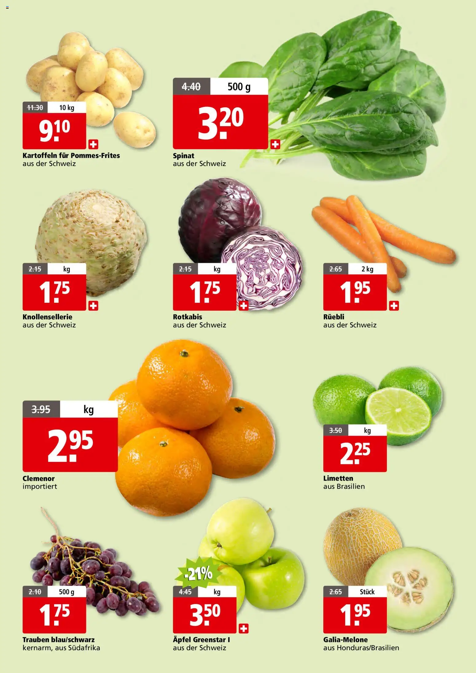 Aligro actionen 2000 Schlieren, Gossau SG, Frauenfeld, Rapperswil-Jona, Sargans, Bern, Brüttisellen, Pratteln, Emmen, Spreitenbach – gültig ab 23.03.2026 | Seite: 7 | Produkte: Äpfel, Kartoffeln