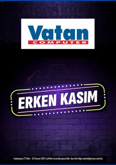 27.10.2025 tarihinden itibaren geçerli olan Vatan Bilgisayar kataloğu önizlemesi
