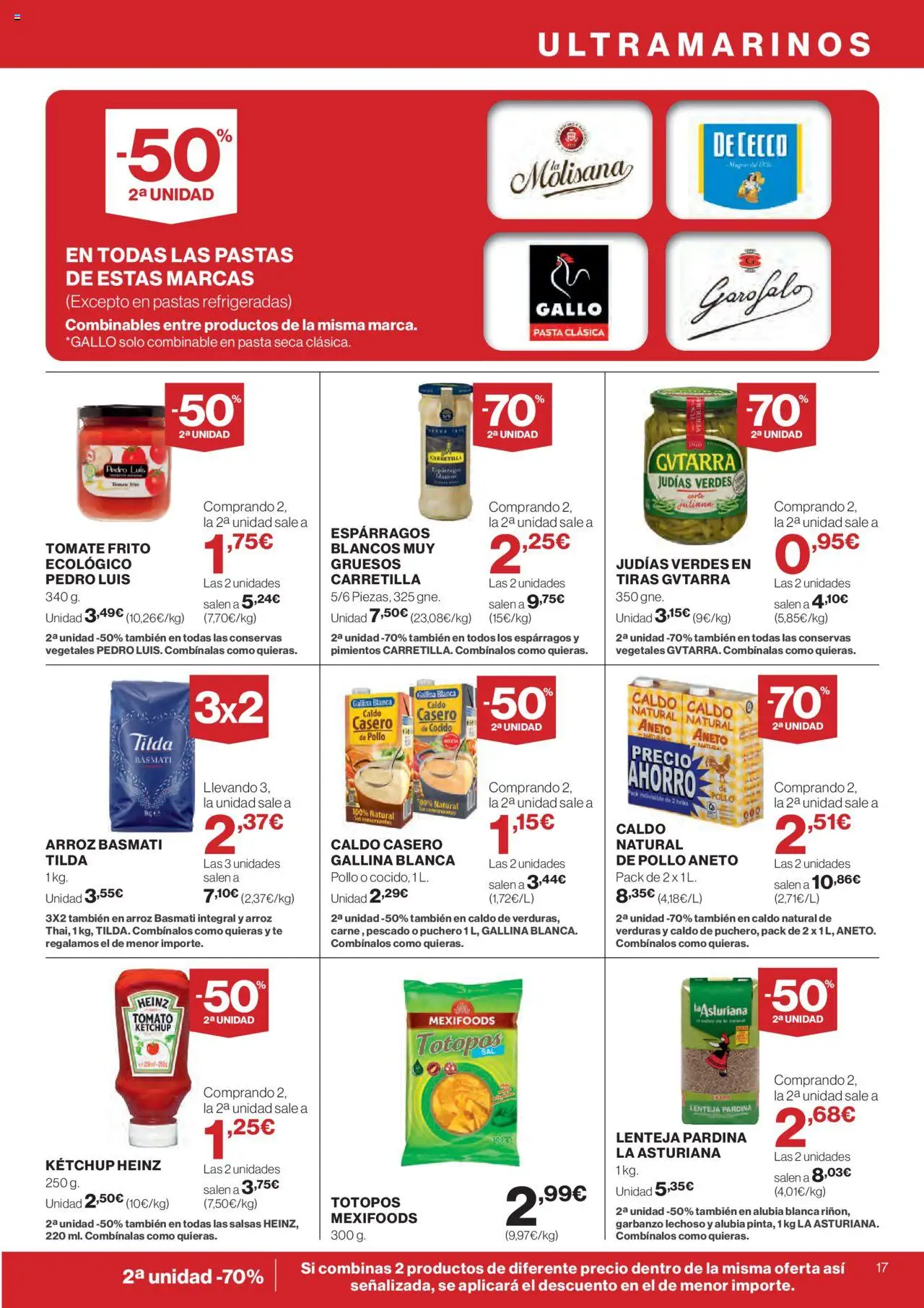 Supercor folleto │ válido desde el 25.09.2025 | Página: 17 | Productos: Arroz, Νερό καρύδας, Pasta, Té