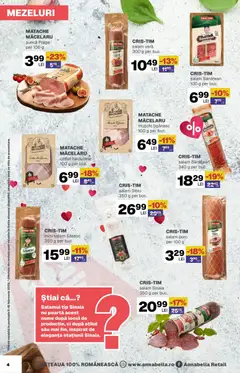 Ofertele Annabella valabile de la 05.02.2026 | Pagină: 4 | Produse: Lait de coco, Salam, Șuncă