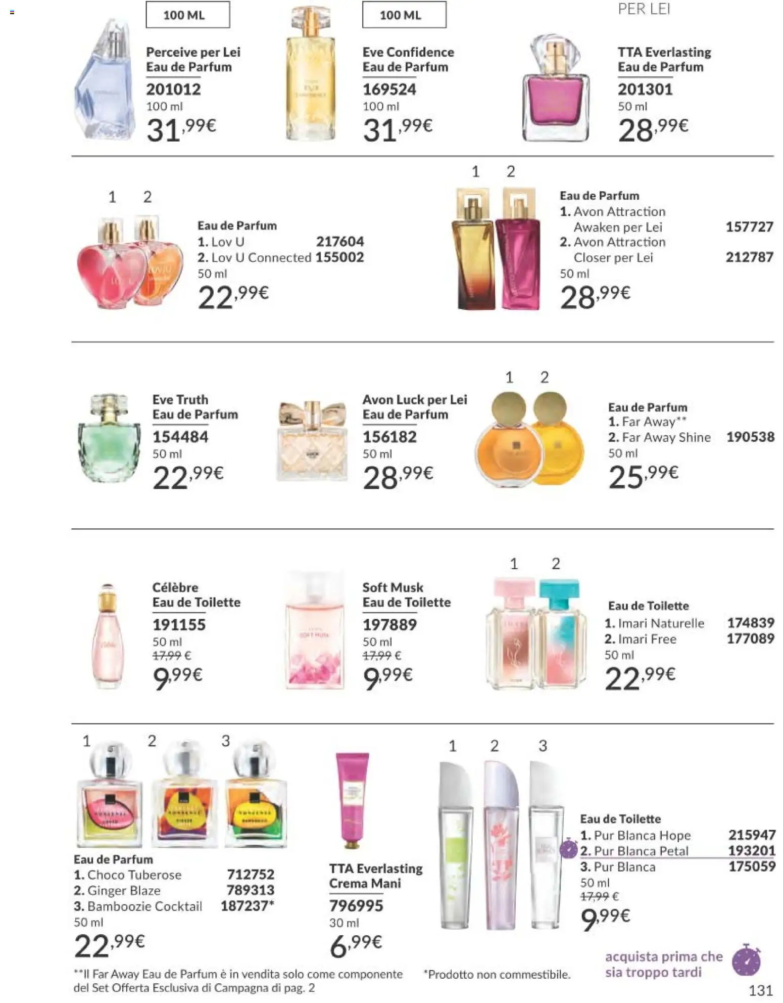 Volantino Avon del 01.12.2025 | Pagina: 131 | Prodotti: Crema