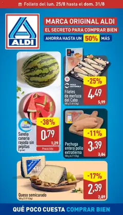 Vista previa Aldi folleto Canarias válido desde el 25.08.2025