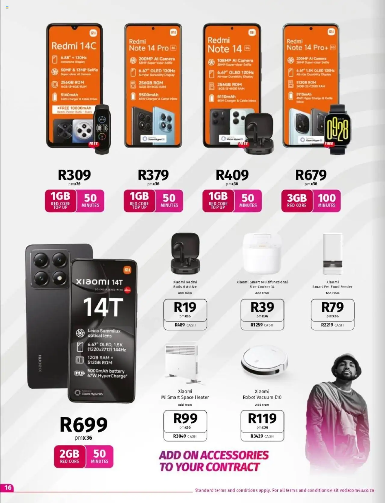 Vodacom Deals │ valid from 08.08.2025 | Page: 15 | Products: Pet food, Cable, Battery, Rice