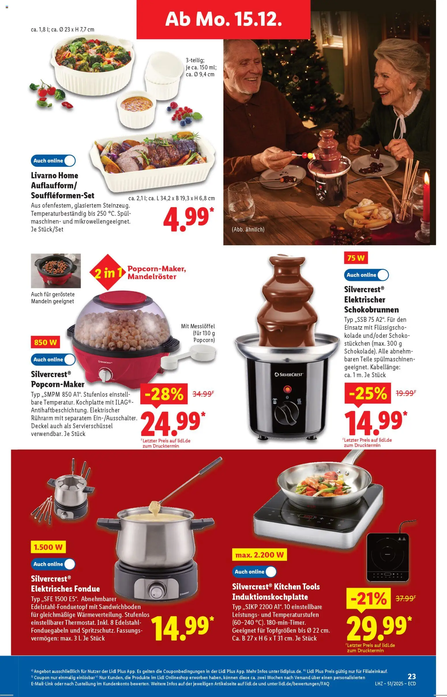 Lidl - Prospekt – gültig ab 15.12.2025 | Seite: 9 | Produkte: Mandeln, Kochplatte, Fondue