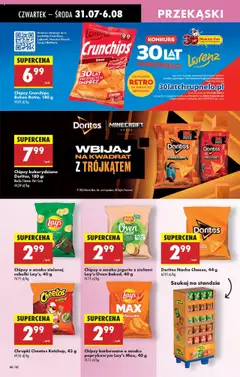 Biedronka gazetka - Oferta W tym tygodniu od 31.07.2025 | Strona: 58 | Produkty: Chipsy kukurydziane, Ketchup, Chrupki, Bekon