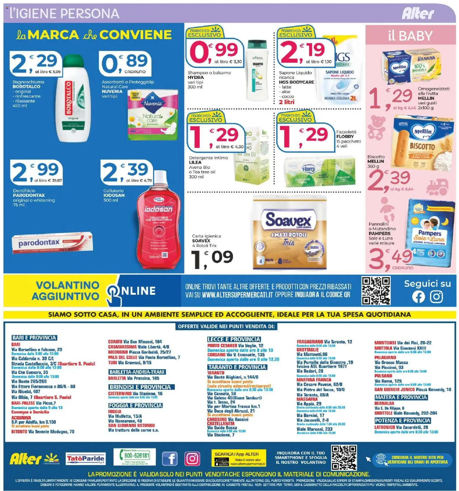 Volantino Alter Discount del 13.03.2026 | Pagina: 16 | Prodotti: Bagnoschiuma, Collutorio, Latte, Cocco