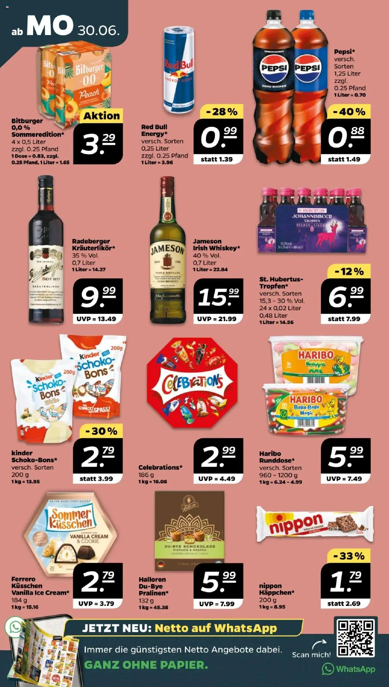 Netto Prospekt 	 - gültig ab dem 30.06.2025 | Seite: 10 | Produkte: Bitburger, Energy, Jameson, Pepsi