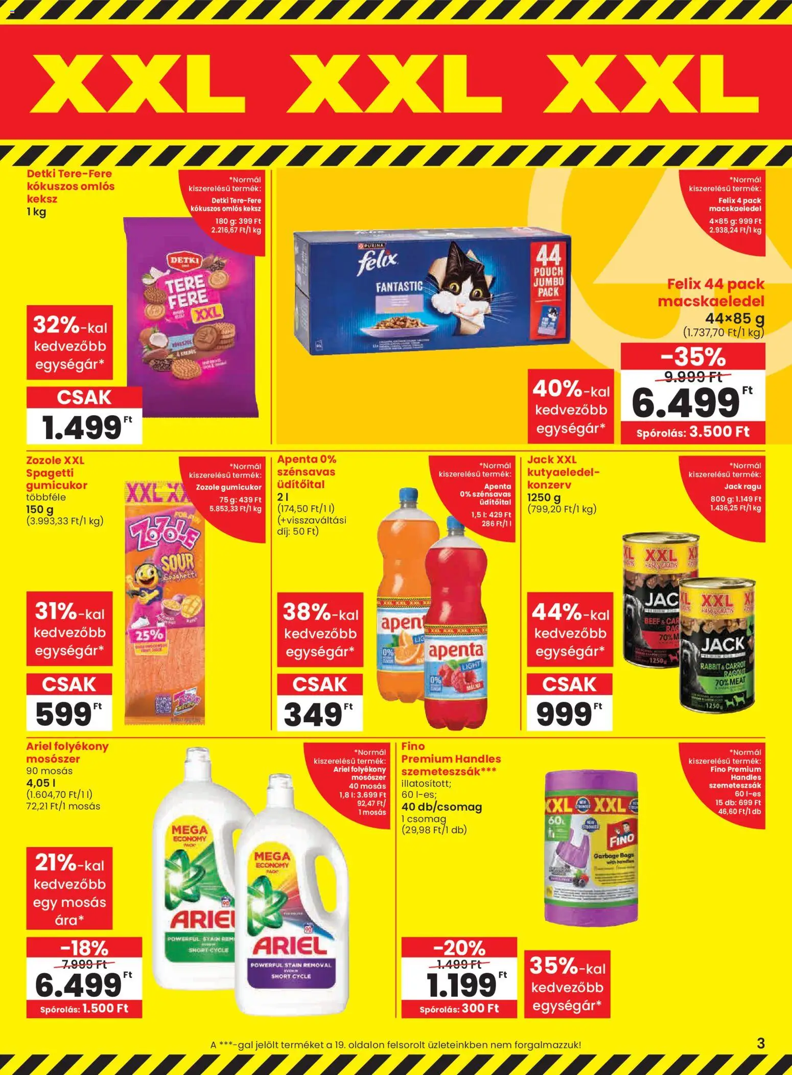 Spar akciós ujság - amely érvényes a következő dátumtól: 05.03.2026 | Oldal: 3 | Termékek: Szemeteszsák, Kutyaeledel, Mosószer, Keksz