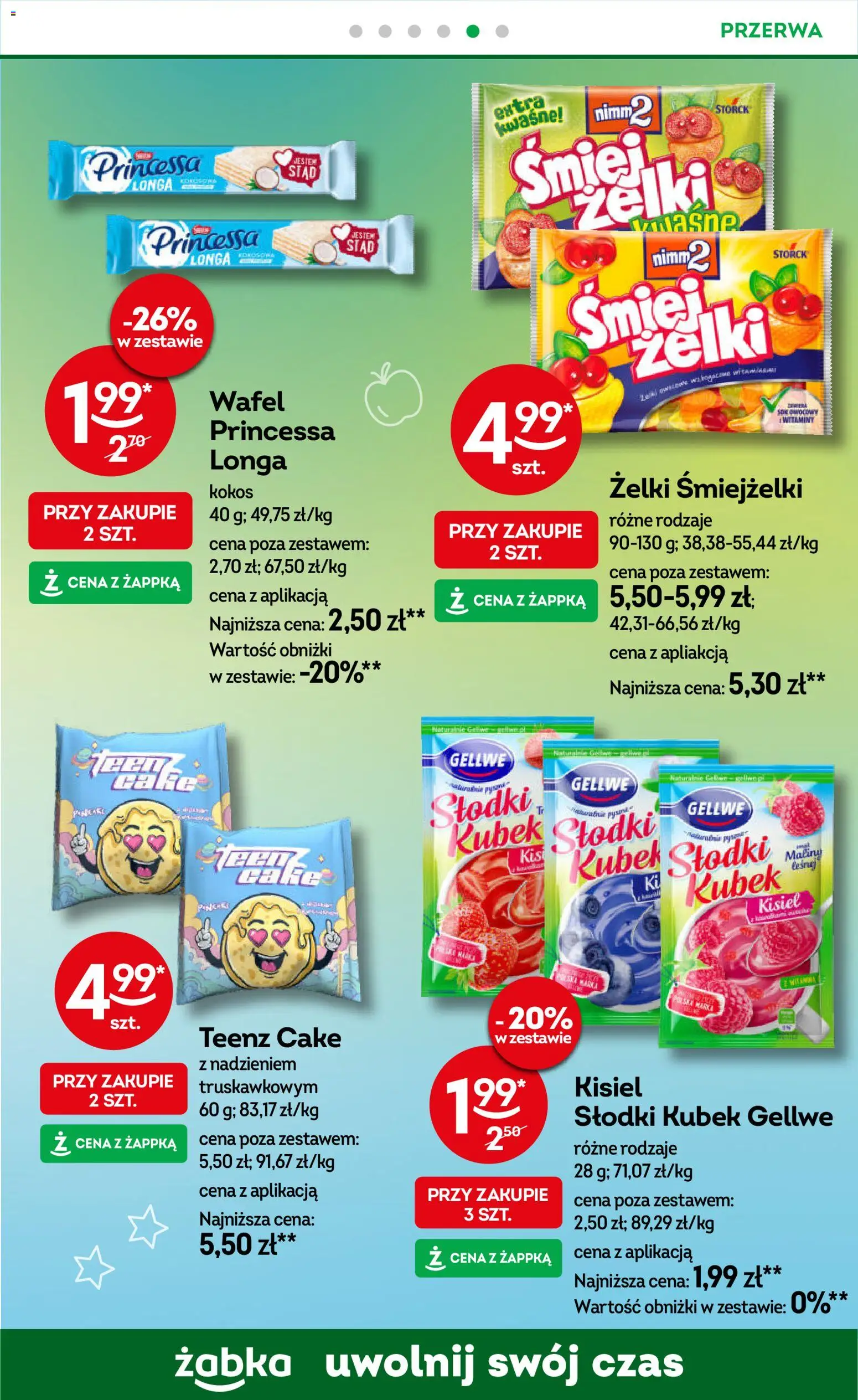 Żabka Gazetka od 22.10.2025 | Strona: 52 | Produkty: Maliny, Żelki