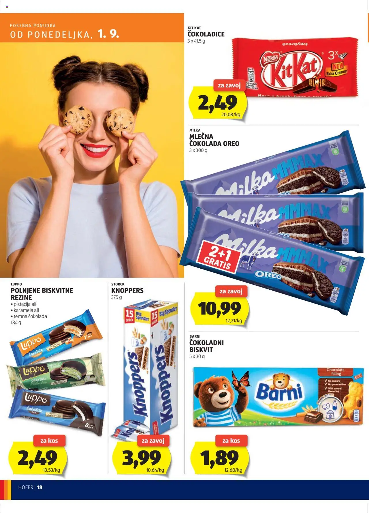 Hofer SI katalog | vrijedi od 28.08.2025 | Stranica: 18 | Proizvodi: Čokolada, Milka, Karamela