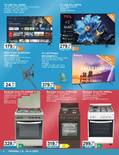 KTC - Katalog tehnike i posuđa - Pregled kataloga iz trgovine KTC, vrijedi od 01.04.2026 | Stranica: 4 | Proizvodi: Tv, Televizor, Video, Štednjak