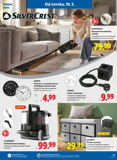 Lidl katalog akcije – veljaven od 19.03.2026 | Stran: 39 | Izdelki: Ura, Stenska ura, Usb, Sesalnik