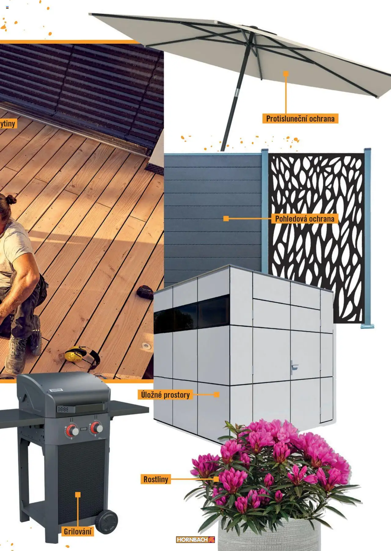 HORNBACH leták - Terasa od 13.08.2025 | Strana: 3 | Produkty: Grilování, Rostliny