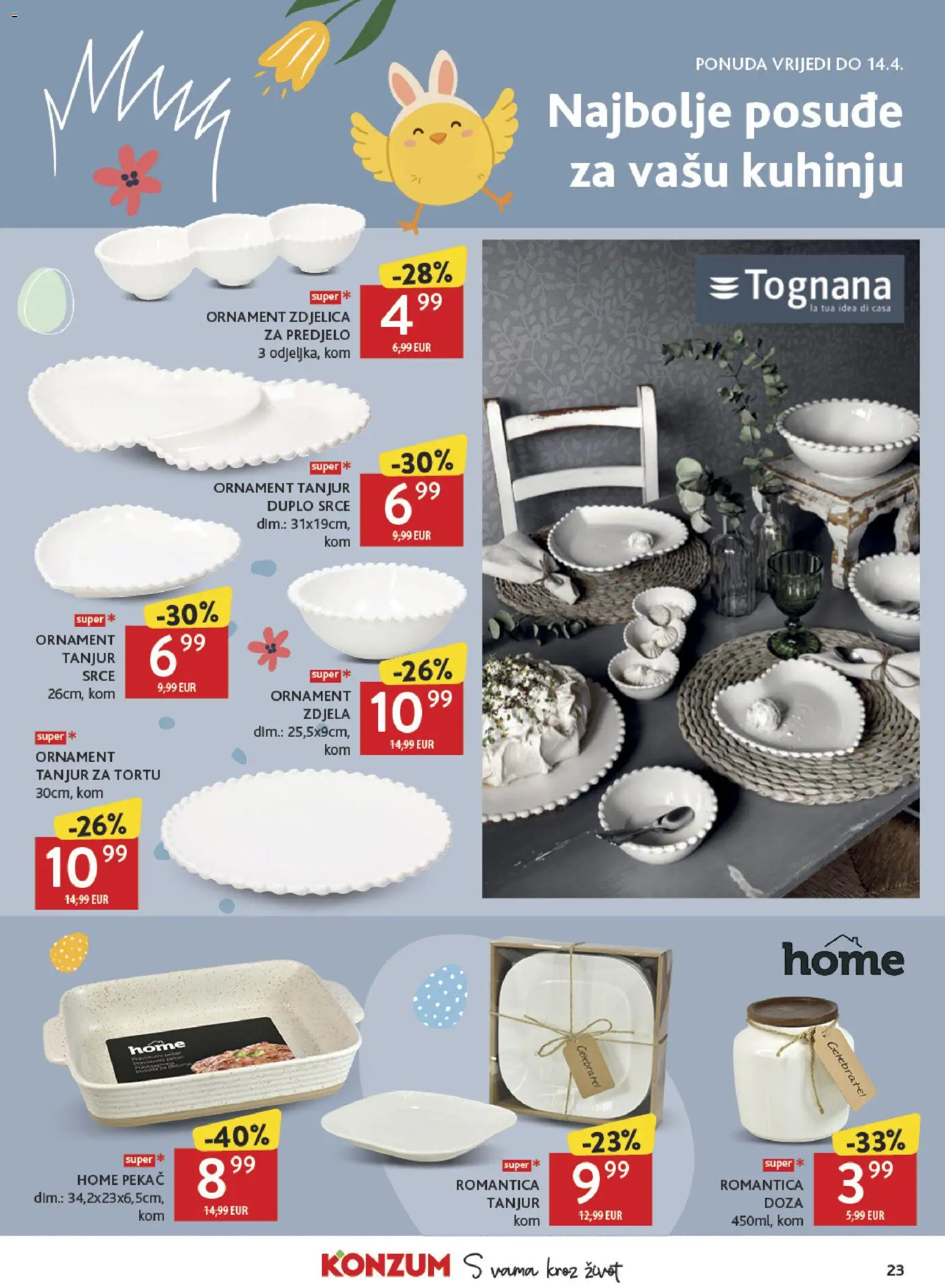 Konzum katalog | vrijedi od 01.04.2026 | Stranica: 23 | Proizvodi: Pan, Zdjela