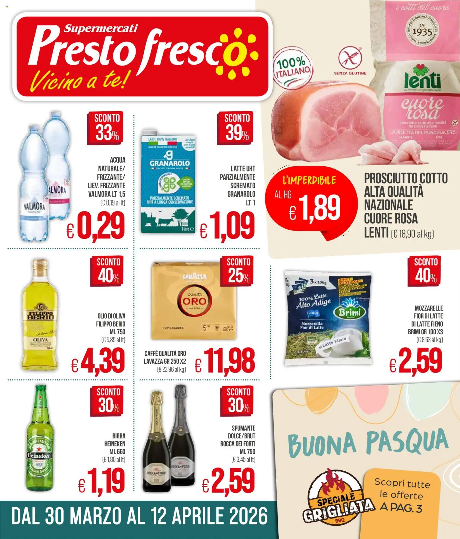 Volantino Presto Fresco del 30.03.2026 | Pagina: 1