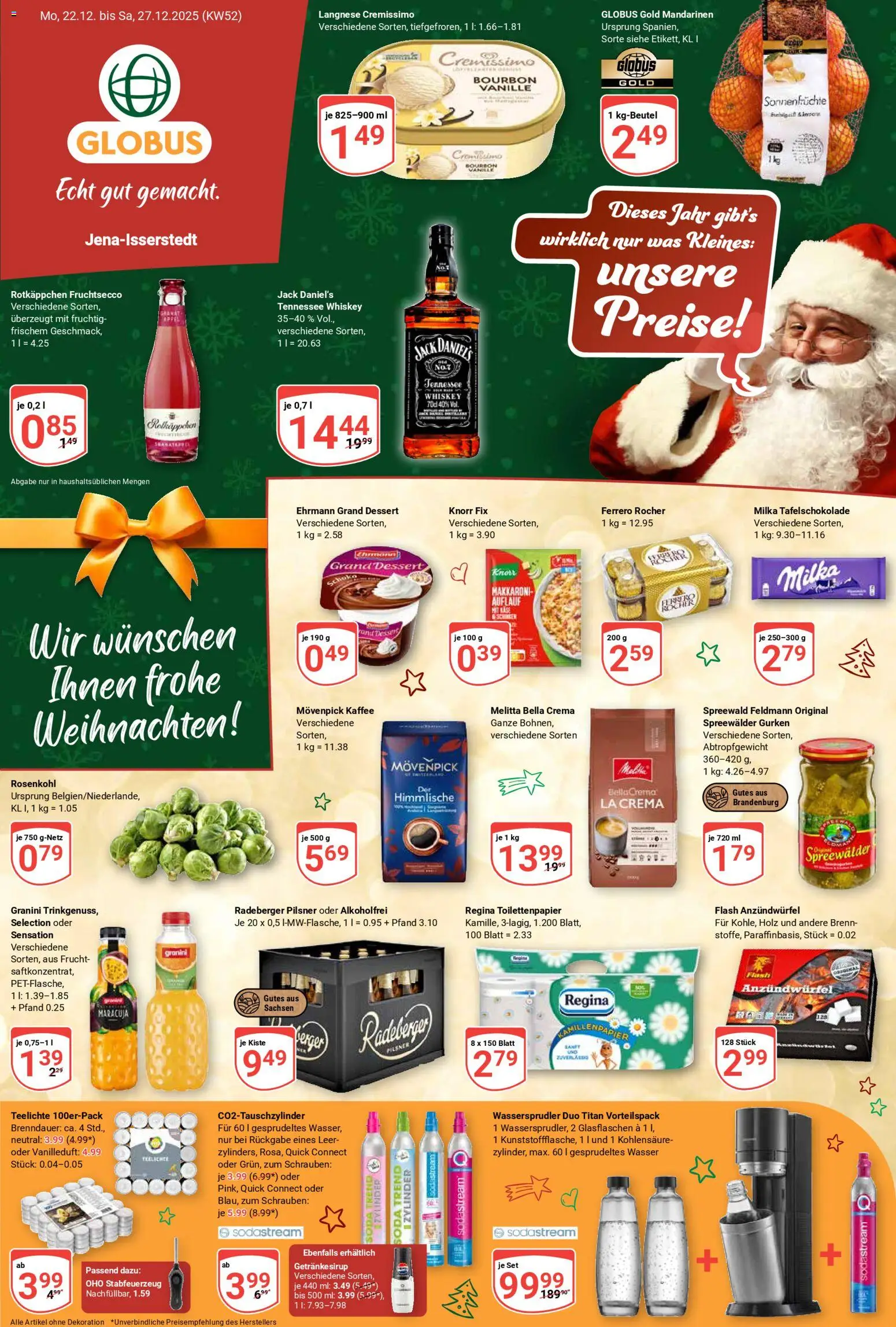 Globus Prospekt 	 – gültig ab 22.12.2025 | Seite: 6 | Produkte: Langnese, Knorr, Fruchtsecco, Toilettenpapier