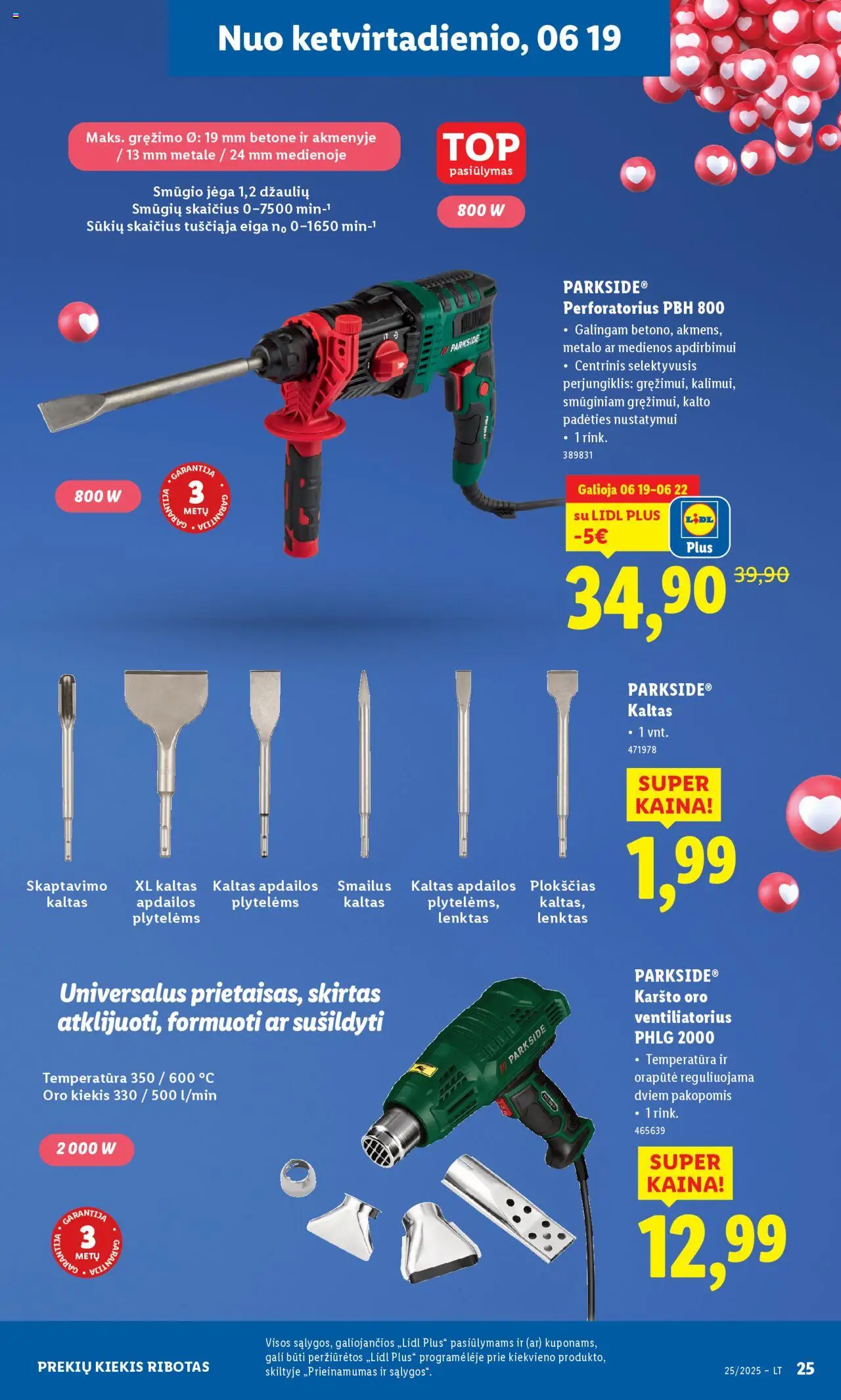 LIDL leidinys - Ne maisto prekių pasiūlymai│galioja nuo 16.06.2025 | Puslapis: 25 | Prekių: Ventiliatorius