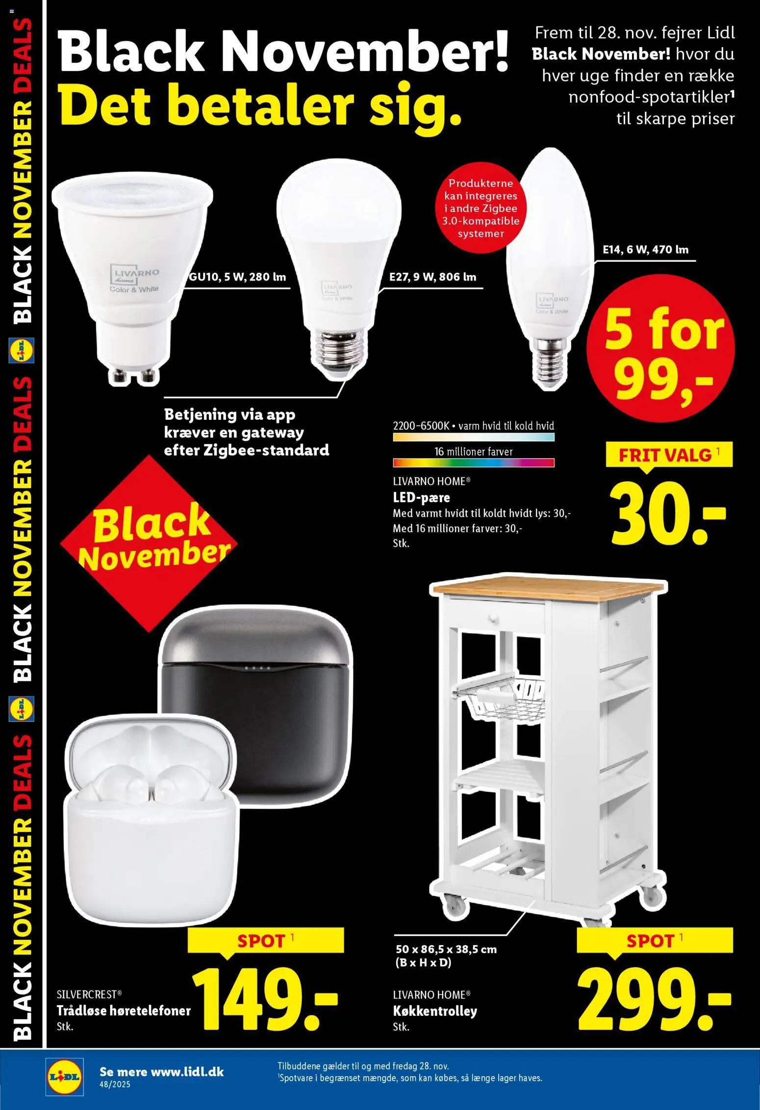 Lidl tilbudsavis – gyldig fra 23.11.2025 | Side: 21 | Produkter: Høretelefoner, Trådløse høretelefoner, Søm