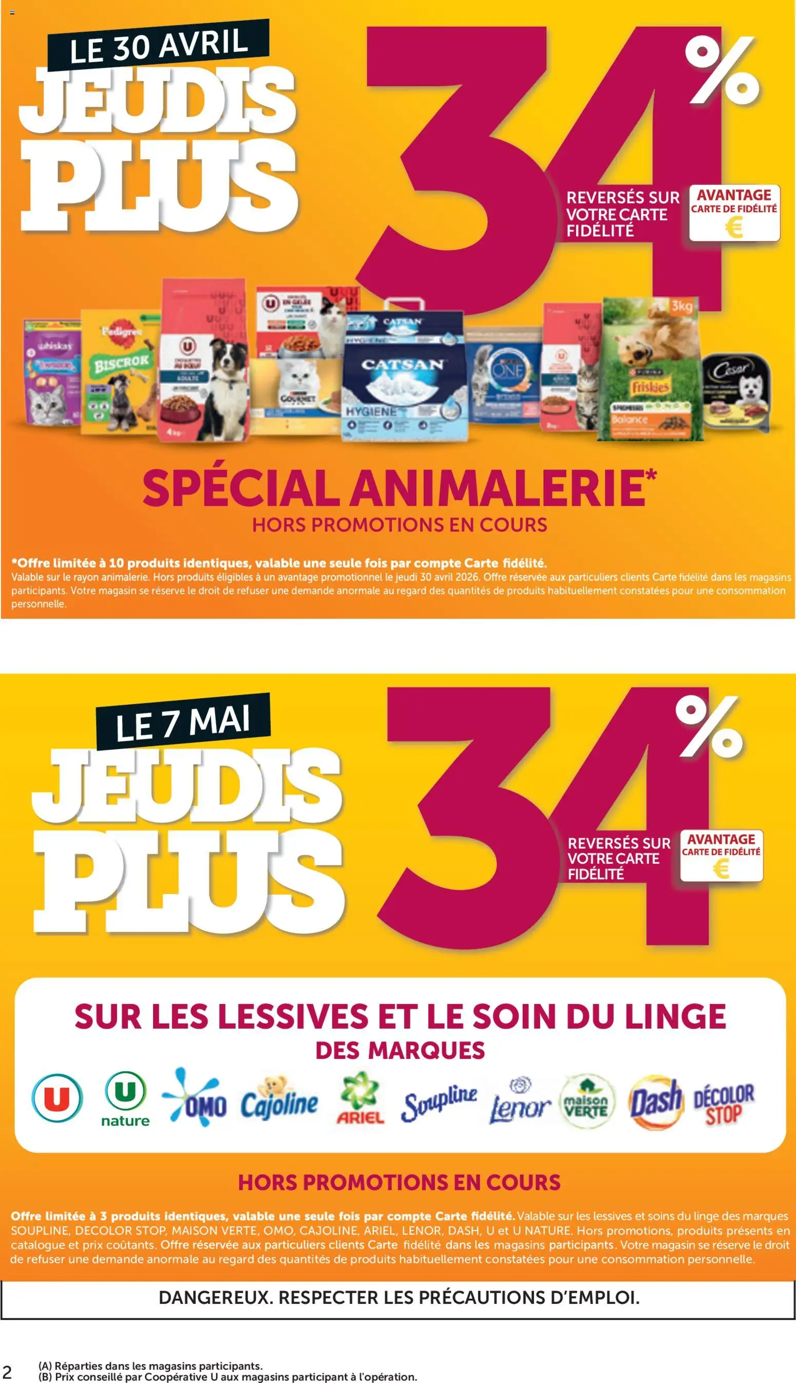 {H1} | Page: 2 | Produits: Ariel, Lenor, Soupline