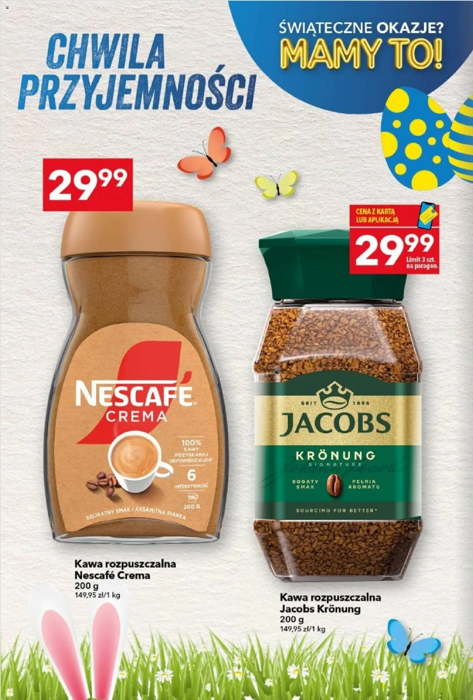 Lewiatan gazetka od 26.03.2026 | Strona: 18 | Produkty: Nescafe, Kawa rozpuszczalna, Kawa rozpuszczalna Jacobs Kronung, Kawa