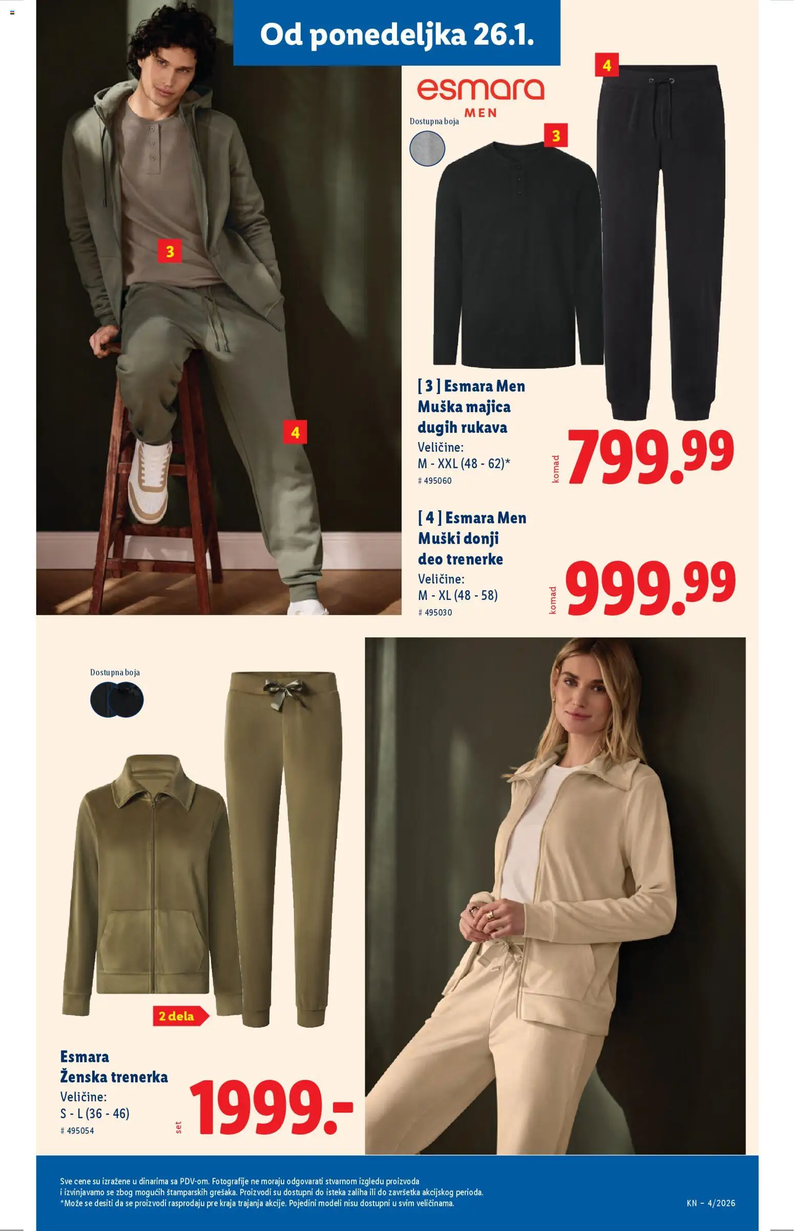 Lidl katalog - važi od 22.01.2026 | Strana: 65 | Proizvode: Trenerke