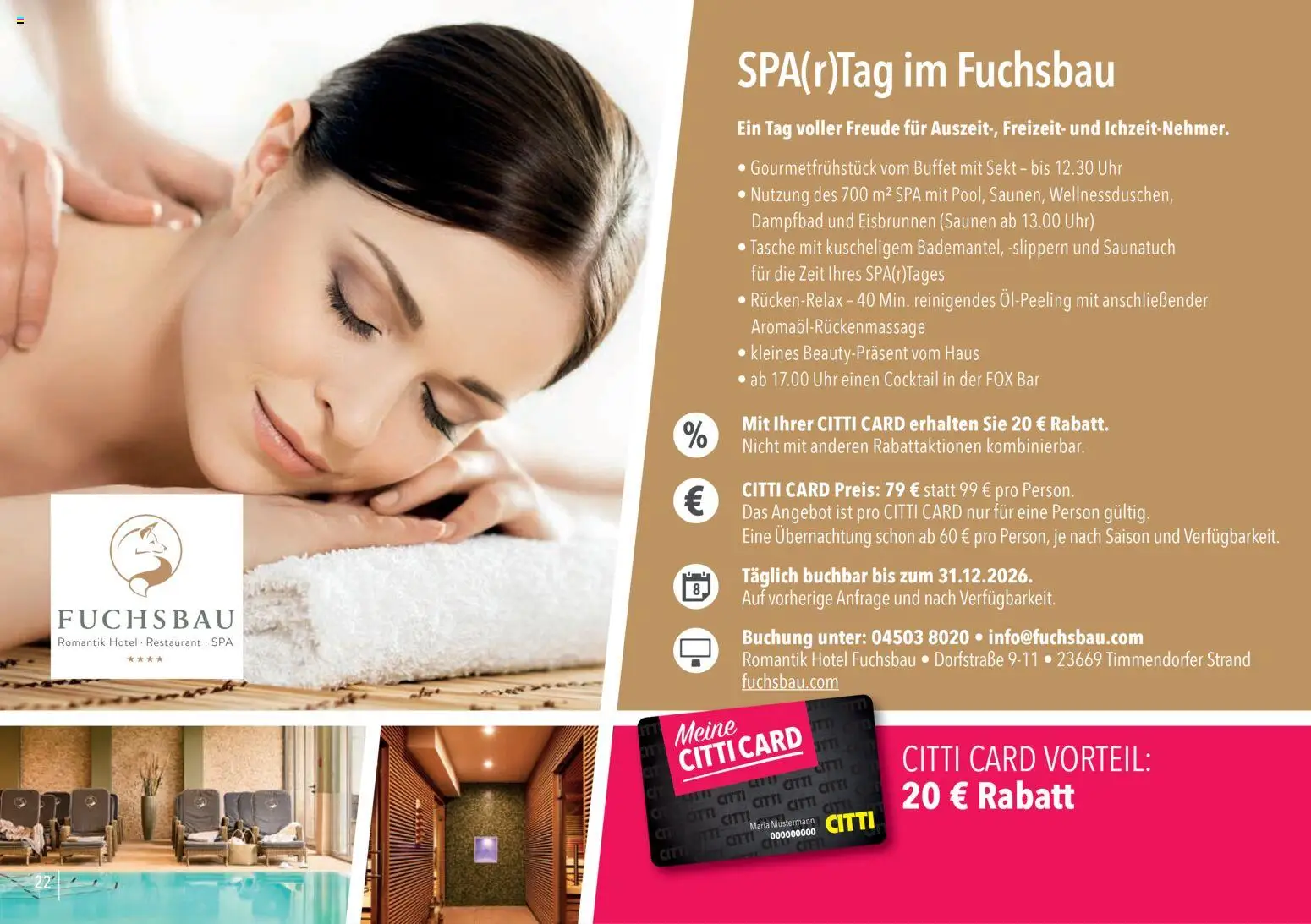 CITTI Markt Vorteilsheft – gültig ab 20.04.2026 | Seite: 22 | Produkte: Tasche, Sekt, Uhr