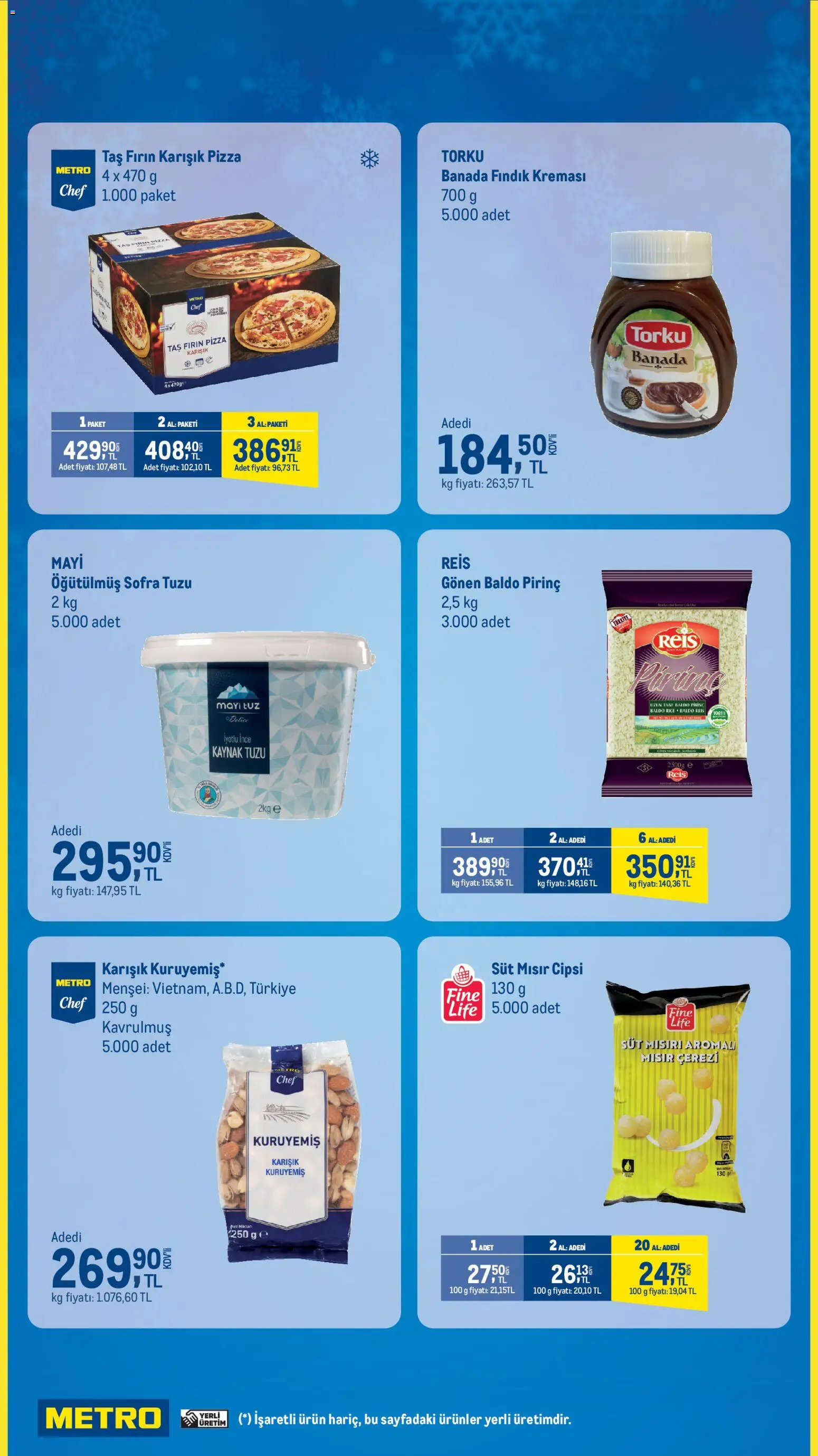 Metro - Metro'da Ocak Fırsatları - 21.01.2026 tarihinden itibaren geçerlidir | Sayfa: 2 | Ürünler: Pizza, Chaussures de ski, Mısır, Fırın