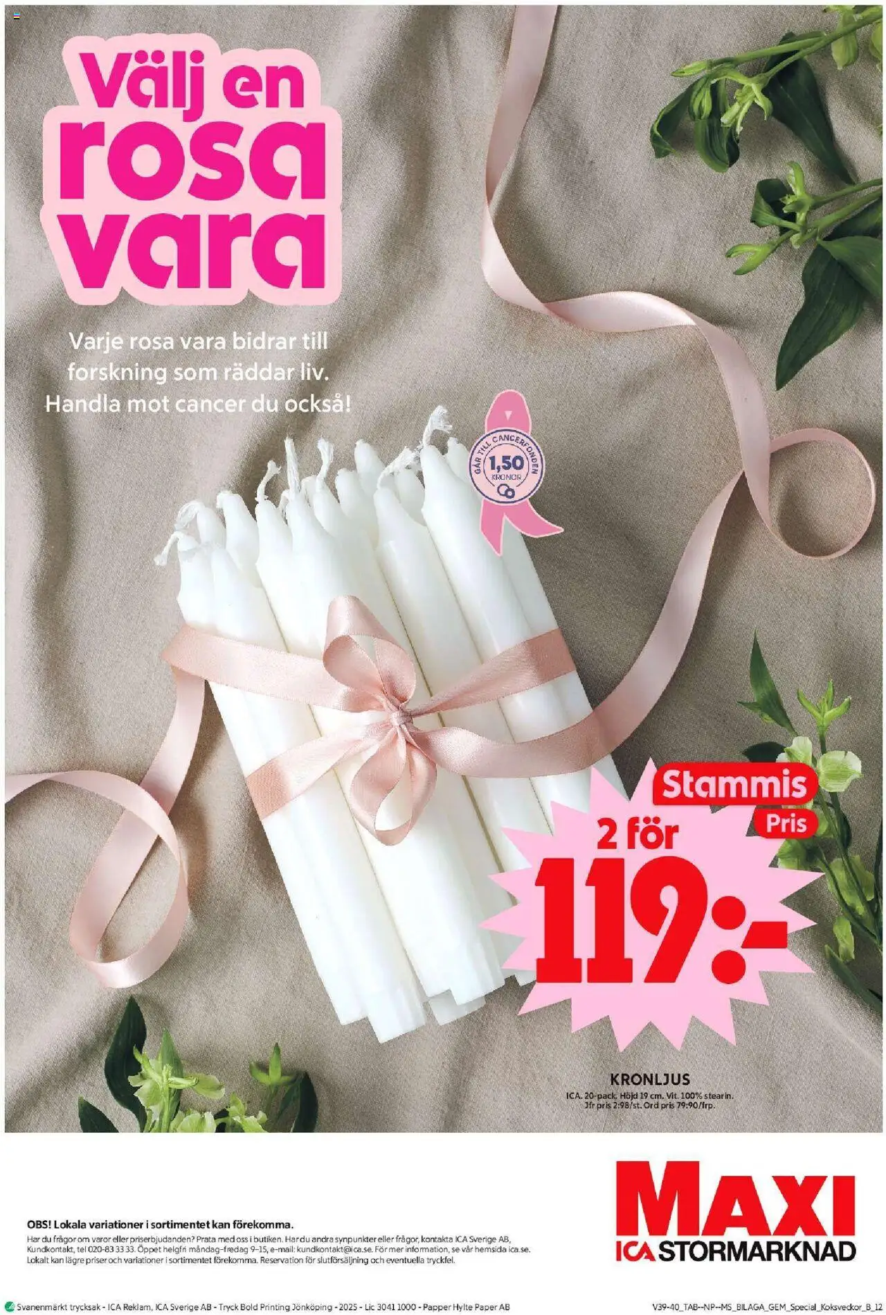 ICA Maxi reklamblad aktuell från 22.09.2025 | Sida: 32 | Produkter: Papper